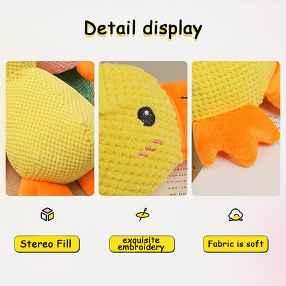 Squeaky Duck Dog Toy – Stuffed & No-Stuff Plush Chew Toy - Elorapets Elorapets Yellow j4e0kn-zs 4 Squeaky Duck Dog Toy – Stuffed & No-Stuff Plush Chew Toy