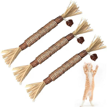 Funny Cat Molar Bite Stick Toy - Elorapets Elorapets Raffia 3 Pack j4e0kn-zs 0 Funny Cat Molar Bite Stick Toy