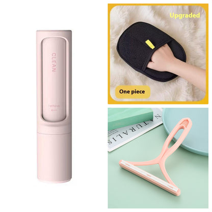 2-in-1 Reusable Pet Hair Remover Brush – Self-Cleaning Lint Roller - Elorapets Elorapets Pink Set j4e0kn-zs 0 2-in-1 Reusable Pet Hair Remover Brush – Self-Cleaning Lint Roller