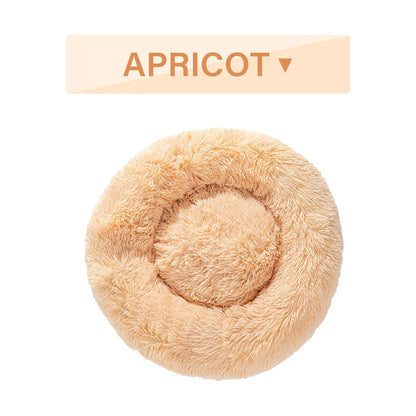 Fluffy Donut Dog Bed – Soft Plush Calming Pet Cushion - Elorapets Elorapets S / Colorful without zipper j4e0kn-zs 4 Fluffy Donut Dog Bed – Soft Plush Calming Pet Cushion