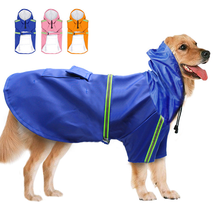 Waterproof Reflective Dog Raincoat – Cape Style for Large Dogs - Elorapets Elorapets Yellow / M j4e0kn-zs 0 Waterproof Reflective Dog Raincoat – Cape Style for Large Dogs
