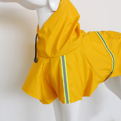 Waterproof Reflective Dog Raincoat – Cape Style for Large Dogs - Elorapets Elorapets Yellow / M j4e0kn-zs 0 Waterproof Reflective Dog Raincoat – Cape Style for Large Dogs
