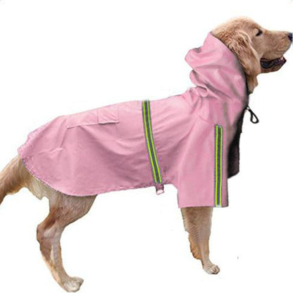Waterproof Reflective Dog Raincoat – Cape Style for Large Dogs - Elorapets Elorapets Pink / M j4e0kn-zs 0 Waterproof Reflective Dog Raincoat – Cape Style for Large Dogs