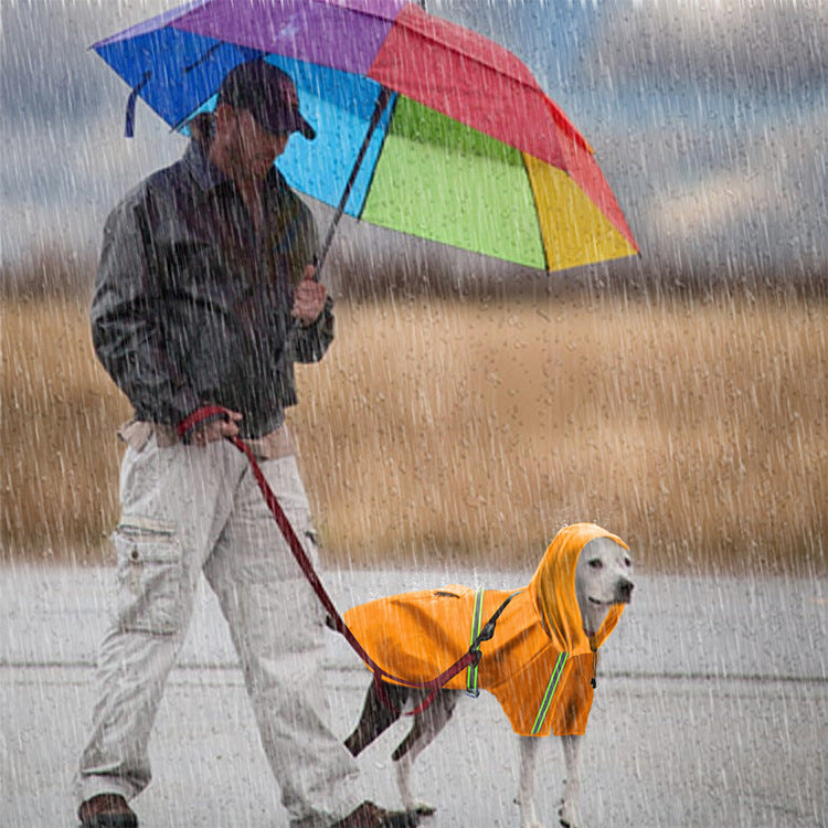 Waterproof Reflective Dog Raincoat – Cape Style for Large Dogs - Elorapets Elorapets Yellow / M j4e0kn-zs 0 Waterproof Reflective Dog Raincoat – Cape Style for Large Dogs