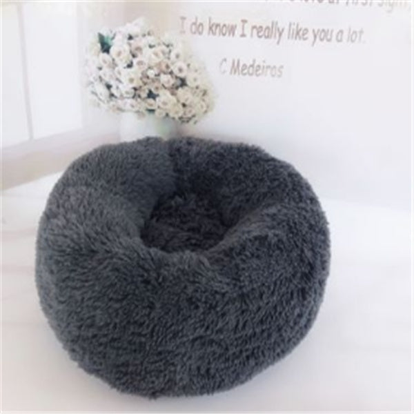 Round Plush Cat Bed – Warm Autumn & Winter Nest Mat - Elorapets Elorapets Pink / 110cm j4e0kn-zs 0 Round Plush Cat Bed – Warm Autumn & Winter Nest Mat
