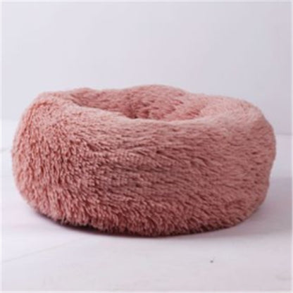 Round Plush Cat Bed – Warm Autumn & Winter Nest Mat - Elorapets Elorapets Pink / 110cm j4e0kn-zs 0 Round Plush Cat Bed – Warm Autumn & Winter Nest Mat