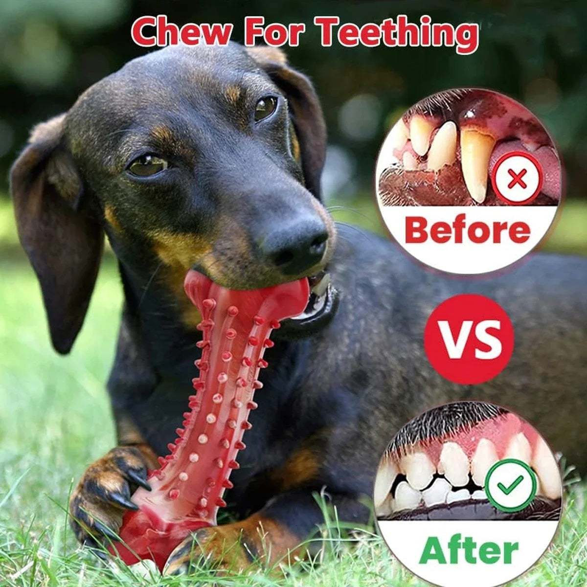 Durable Natural Rubber Chew Toy for Aggressive Dogs - Elorapets Elorapets Red j4e0kn-zs 4 Durable Natural Rubber Chew Toy for Aggressive Dogs