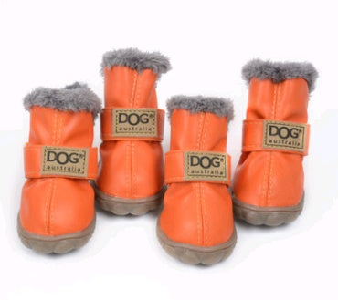 Warm Thick Dog Snow Boots – Winter Waterproof Pet Shoes - Elorapets Elorapets Orange / 1 j4e0kn-zs 0 Warm Thick Dog Snow Boots – Winter Waterproof Pet Shoes