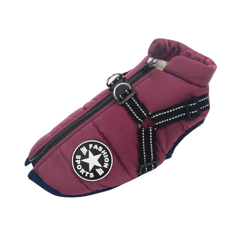Large Pet Dog Jackets Winter Warm Dogs Clothes Coats - Elorapets Elorapets Purple / XXL j4e0kn-zs 0 Large Pet Dog Jackets Winter Warm Dogs Clothes Coats