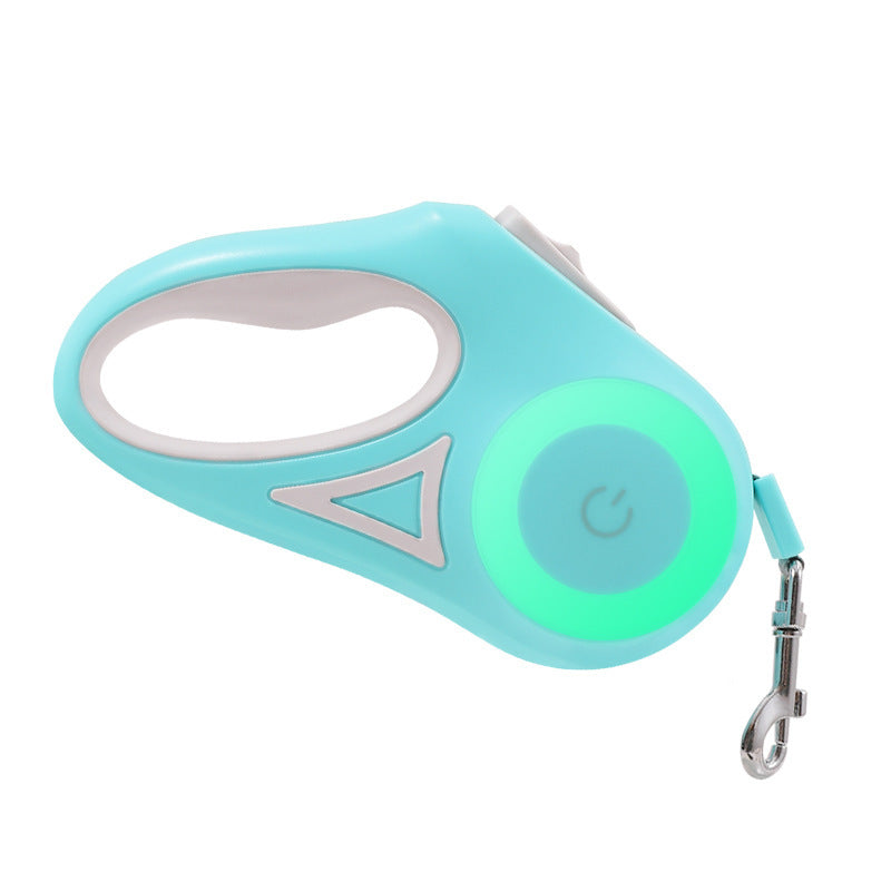 Retractable Dog Leash with LED Light – Automatic Traction Lead - Elorapets Elorapets Green 3M / Single traction rope j4e0kn-zs 0 Retractable Dog Leash with LED Light – Automatic Traction Lead