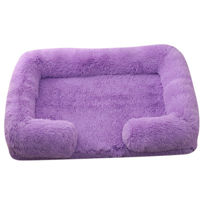 Plush Round Pet Bed Dog Bed Winter - Elorapets Elorapets M27 Purple / S No Inner Sleeve j4e0kn-zs 0 Plush Round Pet Bed Dog Bed Winter