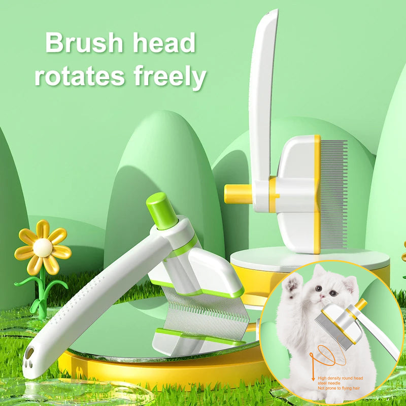 Self-Cleaning Pet Grooming Comb – Deshedding & Flea Brush - Elorapets Elorapets Flea Comb Large Size j4e0kn-zs 0 Self-Cleaning Pet Grooming Comb – Deshedding & Flea Brush