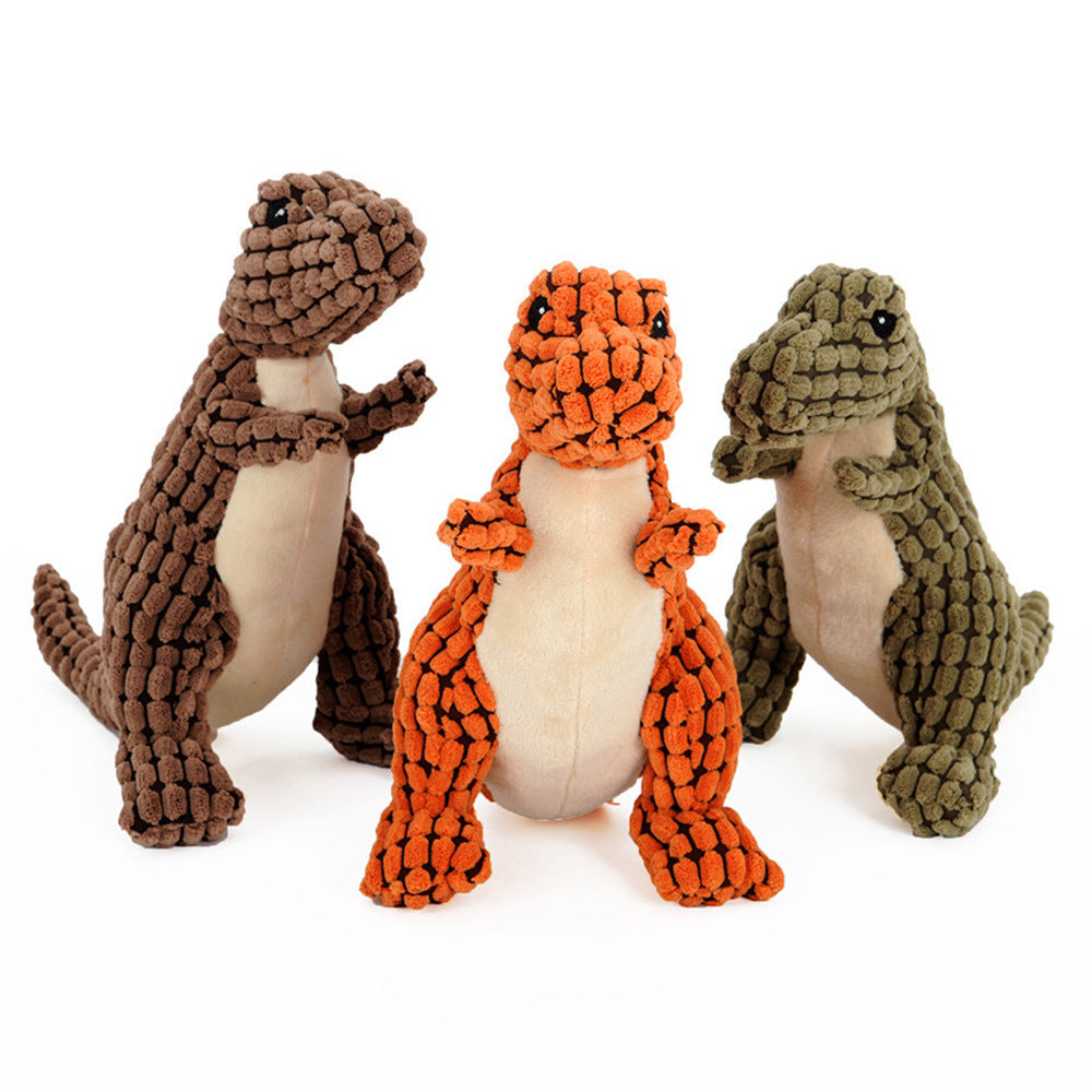 Plush Dinosaur Dog Toy – Squeaky Chew Toy - Elorapets Elorapets Set / 25cm j4e0kn-zs 0 Plush Dinosaur Dog Toy – Squeaky Chew Toy