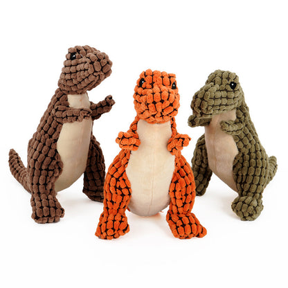 Plush Dinosaur Dog Toy – Squeaky Chew Toy - Elorapets Elorapets Set / 25cm j4e0kn-zs 0 Plush Dinosaur Dog Toy – Squeaky Chew Toy
