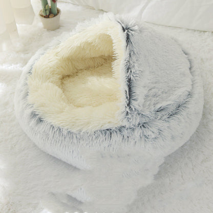 Crystal velvet warm round half-pack cat litter - Elorapets Elorapets Plush grey / 35x35cm j4e0kn-zs 0 Crystal velvet warm round half-pack cat litter