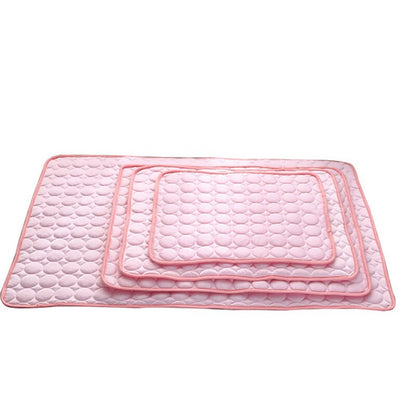Pet Dog Cat Ice Silk Cold Nest Pad For Cooling In Summer - Elorapets Elorapets Pink / 150x100cm j4e0kn-zs 0 Pet Dog Cat Ice Silk Cold Nest Pad For Cooling In Summer