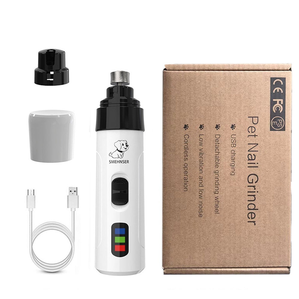 Pet Automatic Nail Piercing Device 3-speed LED Electric - Elorapets Elorapets 2 speed High Speed / English Version / 1PC j4e0kn-zs 0 Pet Automatic Nail Piercing Device 3-speed LED Electric