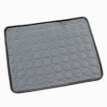 Dog Cooling Mat – Summer Ice Silk Bed for Dogs & Cats - Elorapets Elorapets Dark Gray 2 / S50*40cm j4e0kn-zs 0 Dog Cooling Mat – Summer Ice Silk Bed for Dogs & Cats