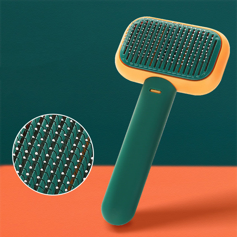 Stainless Steel Pet Grooming Comb – Dog & Cat Detangling Brush - Elorapets Elorapets Green / 1PCS j4e0kn-zs 0 Stainless Steel Pet Grooming Comb – Dog & Cat Detangling Brush