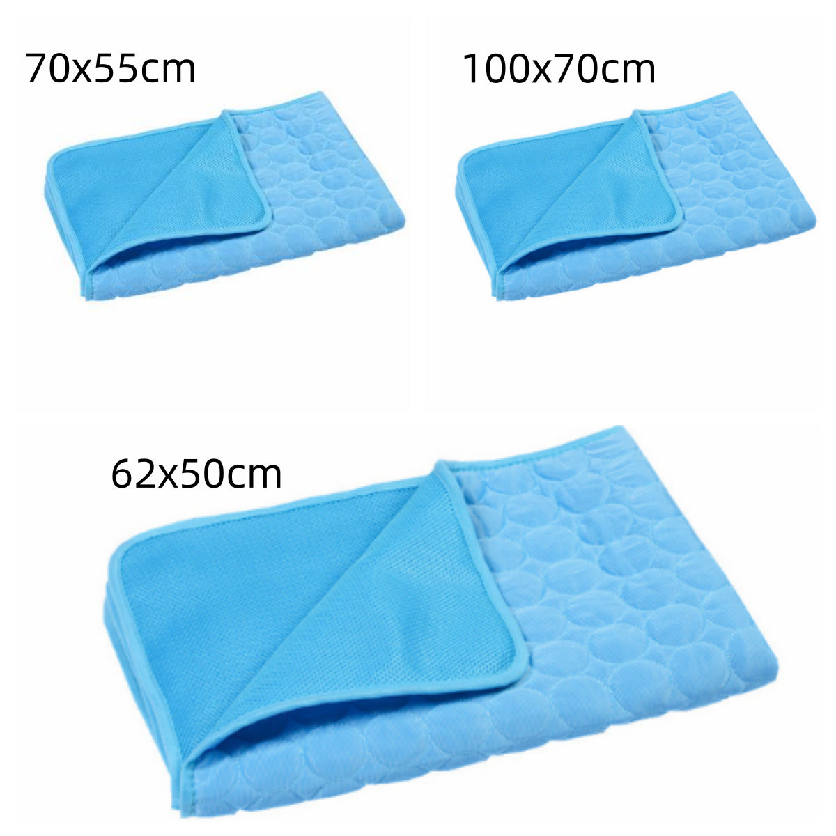 Summer Cooling Pet Sleeping Ice Silk Mat - Elorapets Elorapets Dark Blue / Set1 j4e0kn-zs 0 Summer Cooling Pet Sleeping Ice Silk Mat