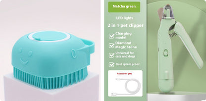 2-in-1 LED Pet Nail Clippers – Dog & Cat Paw Trimmer - Elorapets Elorapets Green set j4e0kn-zs 0 2-in-1 LED Pet Nail Clippers – Dog & Cat Paw Trimmer