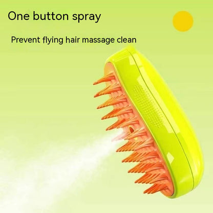 3-in-1 Electric Steam Pet Brush – Cat & Dog Grooming Comb - Elorapets Elorapets Unified / Green j4e0kn-zs 0 3-in-1 Electric Steam Pet Brush – Cat & Dog Grooming Comb
