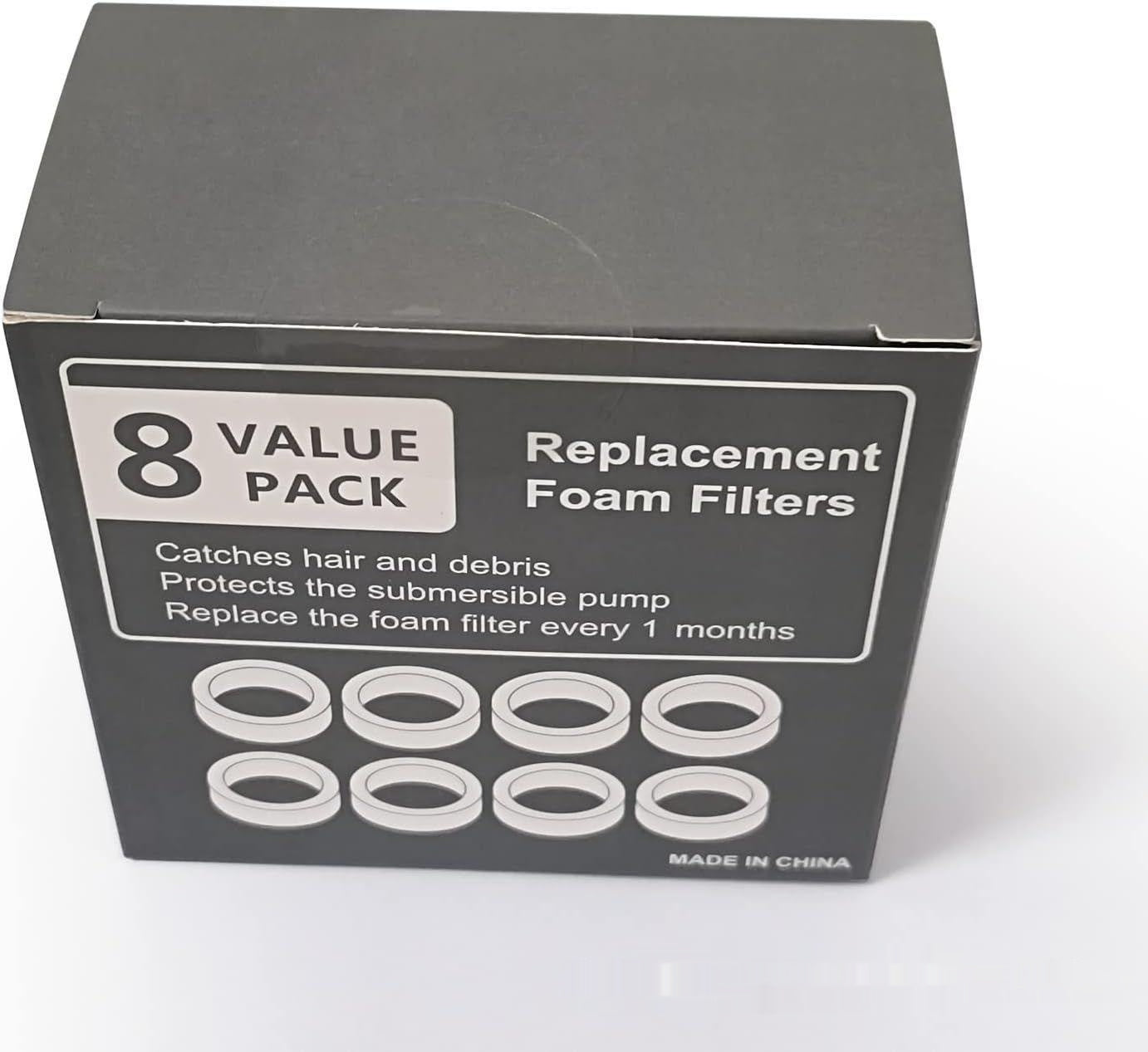 Stainless Steel Pet Water Dispenser Filter – Non-Woven Replacement Element - Elorapets Elorapets Ring Filter Cotton 8 Pack j4e0kn-zs 0 Stainless Steel Pet Water Dispenser Filter – Non-Woven Replacement Element