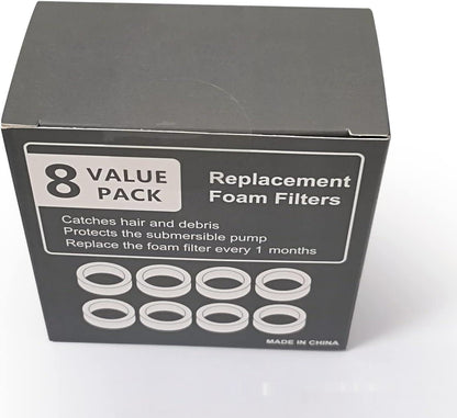 Stainless Steel Pet Water Dispenser Filter – Non-Woven Replacement Element - Elorapets Elorapets Ring Filter Cotton 8 Pack j4e0kn-zs 0 Stainless Steel Pet Water Dispenser Filter – Non-Woven Replacement Element
