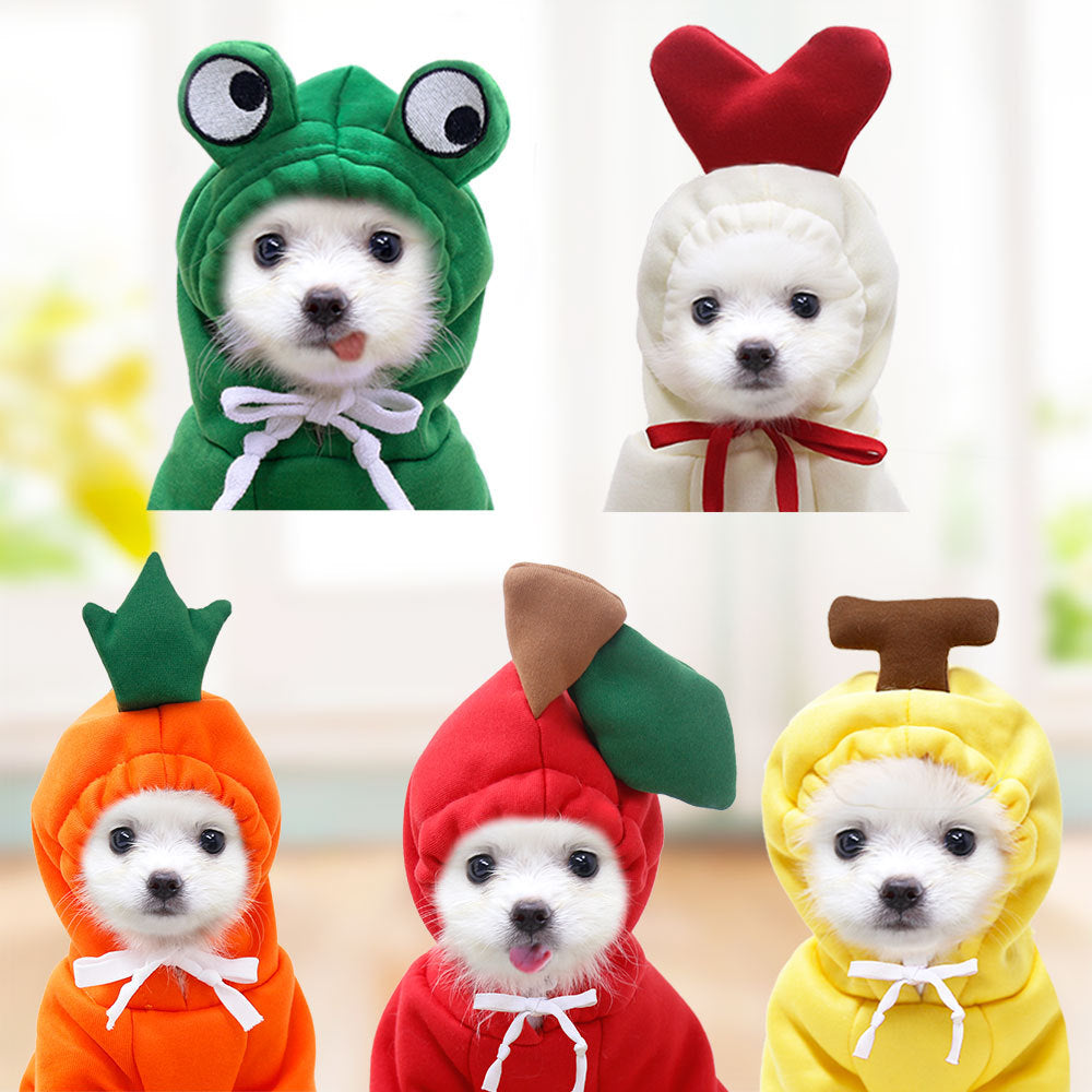 Cute Fruit Dog Hoodie – Warm Fleece Winter Coat for Small Dogs - Elorapets Elorapets 1 Style / XS j4e0kn-zs 0 Cute Fruit Dog Hoodie – Warm Fleece Winter Coat for Small Dogs