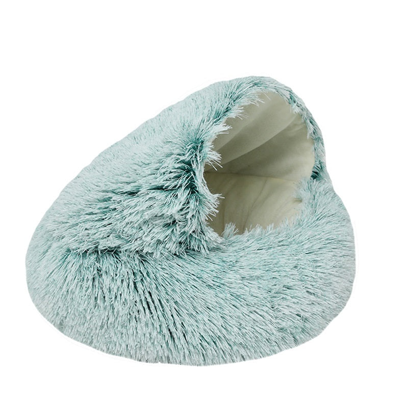 Crystal velvet warm round half-pack cat litter - Elorapets Elorapets Green / 65x65cm j4e0kn-zs 0 Crystal velvet warm round half-pack cat litter