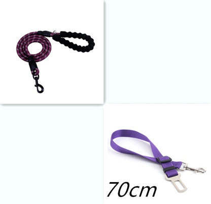 Reflective Nylon Dog Leash – Training & Walking Lead for All Sizes - Elorapets Elorapets Purple set j4e0kn-zs 0 Reflective Nylon Dog Leash – Training & Walking Lead for All Sizes