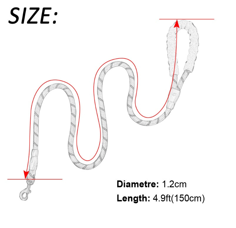 Reflective Nylon Dog Leash – Training & Walking Lead for All Sizes - Elorapets Elorapets Pink j4e0kn-zs 0 Reflective Nylon Dog Leash – Training & Walking Lead for All Sizes