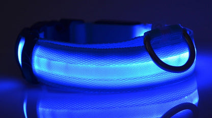 LED Luminous Dog Collar – Flashing Night Safety Nylon Collar - Elorapets Elorapets pink / XL / battery j4e0kn-zs 0 LED Luminous Dog Collar – Flashing Night Safety Nylon Collar