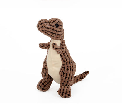 Plush Dinosaur Dog Toy – Squeaky Chew Toy - Elorapets Elorapets Light Brown / 50cm j4e0kn-zs 0 Plush Dinosaur Dog Toy – Squeaky Chew Toy