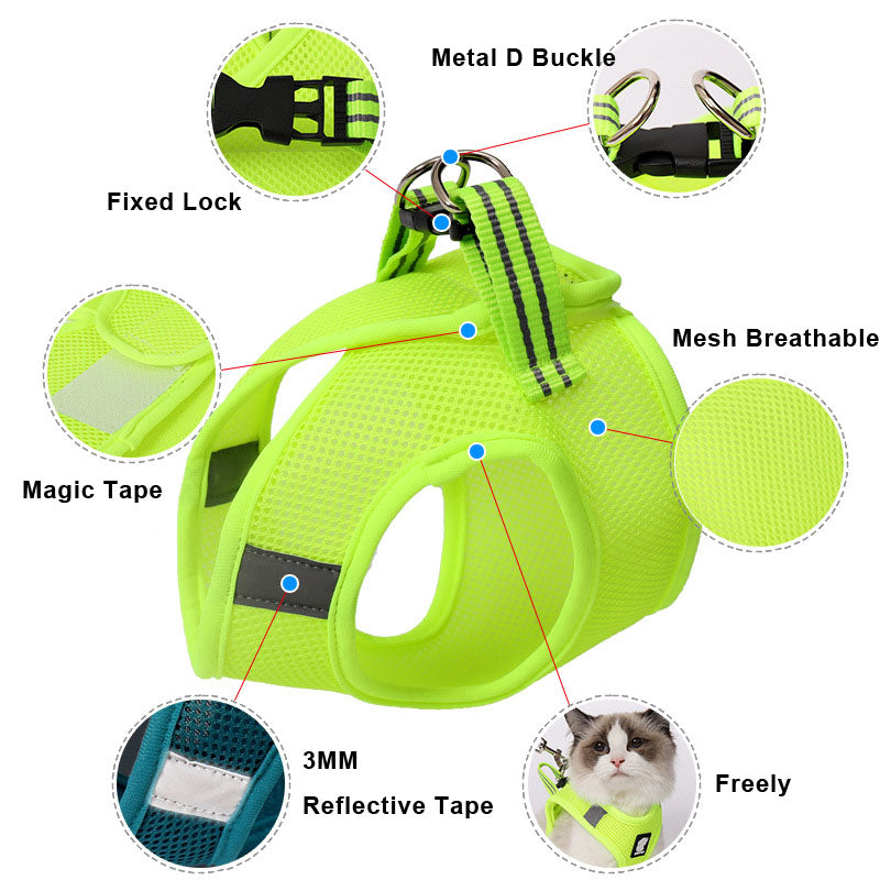 Anti-strike cat traction cat harness - Elorapets Elorapets Blue / L j4e0kn-zs 0 Anti-strike cat traction cat harness