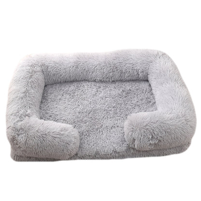 Plush Round Pet Bed Dog Bed Winter - Elorapets Elorapets M27 Light Gray / S No Inner Sleeve j4e0kn-zs 0 Plush Round Pet Bed Dog Bed Winter