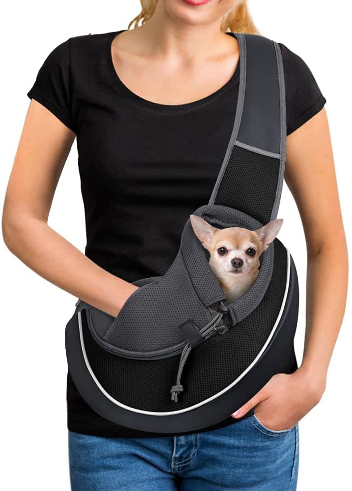 Portable Pet Carrier Bag – Crossbody for Dogs & Cats - Elorapets Elorapets Black / S j4e0kn-zs 0 Portable Pet Carrier Bag – Crossbody for Dogs & Cats