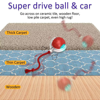 Interactive Cat Toy Ball Super Drive Cat Rolling Balls With - Elorapets Elorapets Red j4e0kn-zs 0 Interactive Cat Toy Ball Super Drive Cat Rolling Balls With