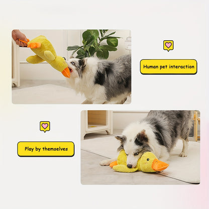 Squeaky Duck Dog Toy – Stuffed & No-Stuff Plush Chew Toy - Elorapets Elorapets Yellow j4e0kn-zs 4 Squeaky Duck Dog Toy – Stuffed & No-Stuff Plush Chew Toy