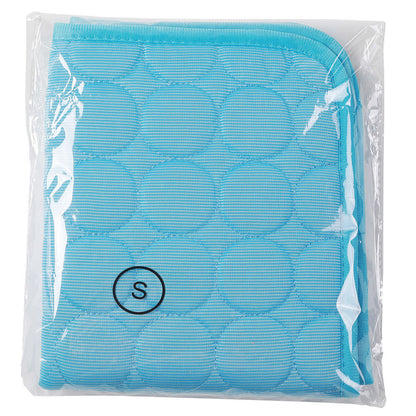 Dog Cooling Mat – Summer Ice Silk Bed for Dogs & Cats - Elorapets Elorapets Blue Edging / XS40*30cm j4e0kn-zs 0 Dog Cooling Mat – Summer Ice Silk Bed for Dogs & Cats