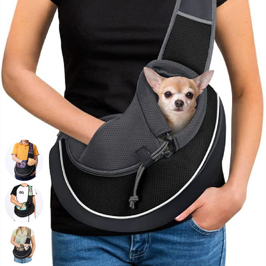 Portable Pet Carrier Bag – Crossbody for Dogs & Cats - Elorapets Elorapets Black / S j4e0kn-zs 0 Portable Pet Carrier Bag – Crossbody for Dogs & Cats
