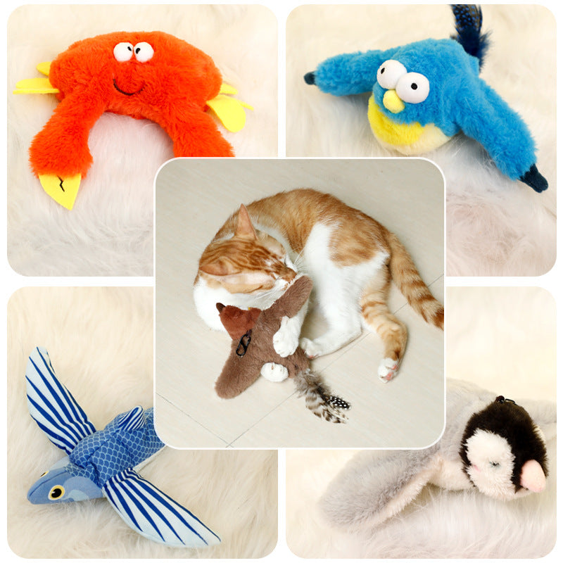 Electric Jumping Fish Cat Toy – Plush Sound Interactive Toy - Elorapets Elorapets Crab / 12x9x12cm / 1PCS j4e0kn-zs 0 Electric Jumping Fish Cat Toy – Plush Sound Interactive Toy