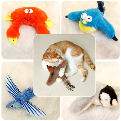 Electric Jumping Fish Cat Toy – Plush Sound Interactive Toy - Elorapets Elorapets Crab / 12x9x12cm / 1PCS j4e0kn-zs 0 Electric Jumping Fish Cat Toy – Plush Sound Interactive Toy