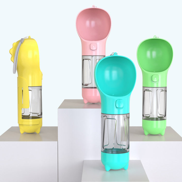 3-in-1 Portable Dog Water Bottle – Feeder & Waste Bag Dispenser - Elorapets Elorapets Pink2style / 500ml j4e0kn-zs 0 3-in-1 Portable Dog Water Bottle – Feeder & Waste Bag Dispenser