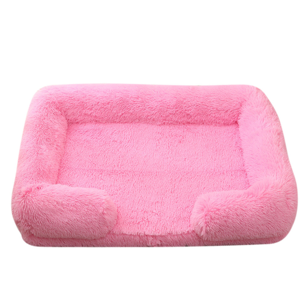 Plush Round Pet Bed Dog Bed Winter - Elorapets Elorapets M27 Bright Pink / S No Inner Sleeve j4e0kn-zs 0 Plush Round Pet Bed Dog Bed Winter