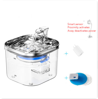 Stainless Steel Pet Water Fountain – Automatic Circulation Dispenser - Elorapets Elorapets Induction style / 220V US j4e0kn-zs 0 Stainless Steel Pet Water Fountain – Automatic Circulation Dispenser