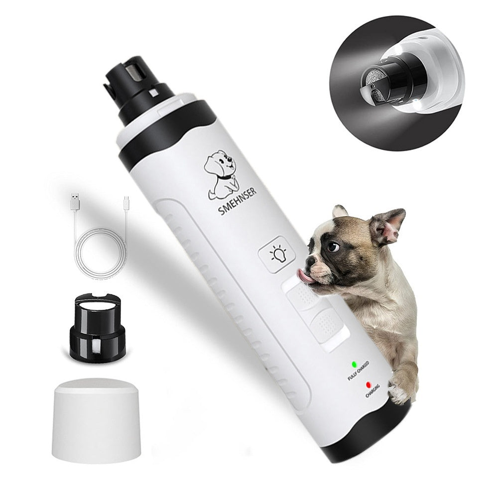 Pet Automatic Nail Piercing Device 3-speed LED Electric - Elorapets Elorapets 2 Gear / English Version / 1PC j4e0kn-zs 0 Pet Automatic Nail Piercing Device 3-speed LED Electric