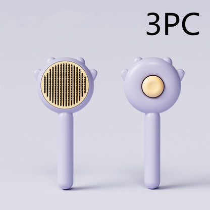 Pet Grooming Massage Comb – Cat & Dog Hair Removal Brush - Elorapets Elorapets Purple 3PC j4e0kn-zs 0 Pet Grooming Massage Comb – Cat & Dog Hair Removal Brush