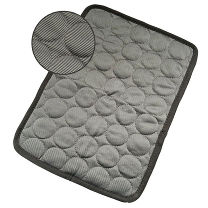 Dog Cooling Mat – Summer Ice Silk Bed for Dogs & Cats - Elorapets Elorapets Dark Gray / XS40*30cm j4e0kn-zs 0 Dog Cooling Mat – Summer Ice Silk Bed for Dogs & Cats