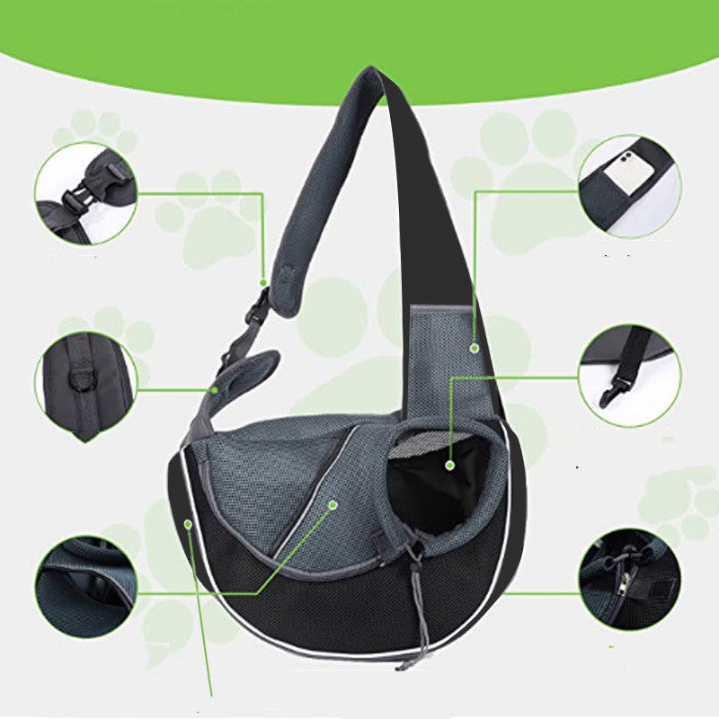 Portable Pet Carrier Bag – Crossbody for Dogs & Cats - Elorapets Elorapets Black / S j4e0kn-zs 0 Portable Pet Carrier Bag – Crossbody for Dogs & Cats